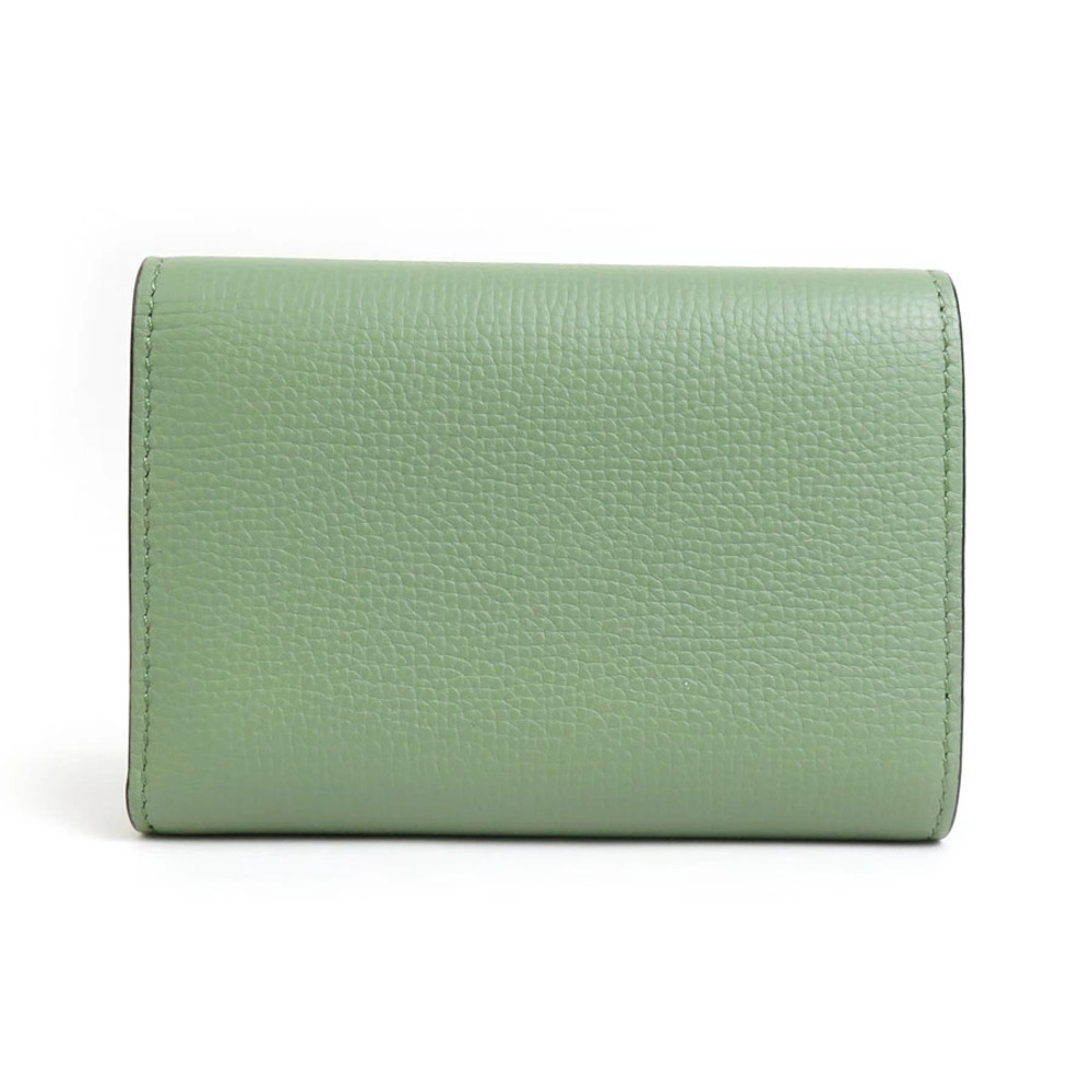 Loewe Wallet fold Tri Green Leather Green